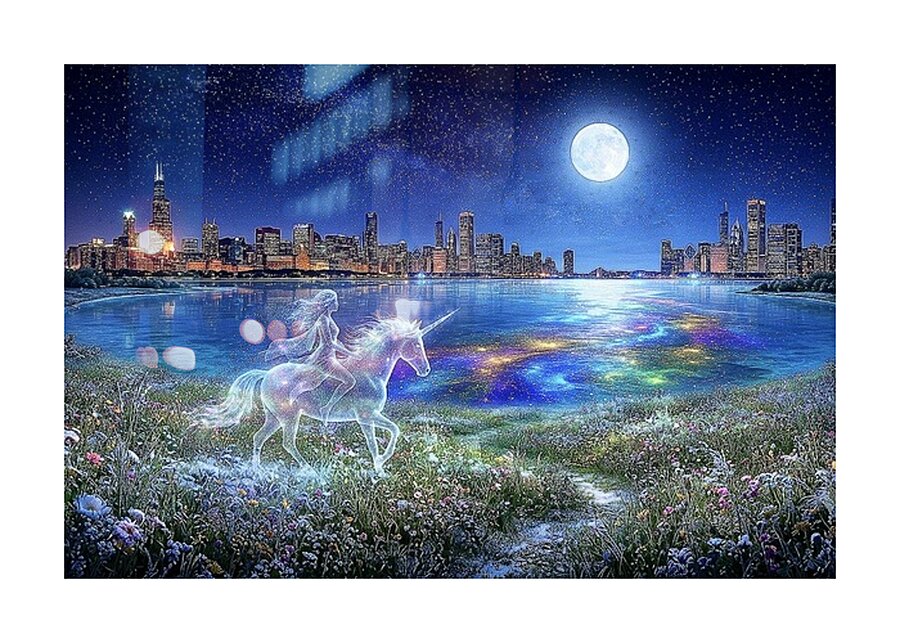‘Ethereal Moonlight Journey’ Digital Art by Ariella Starchild Designs