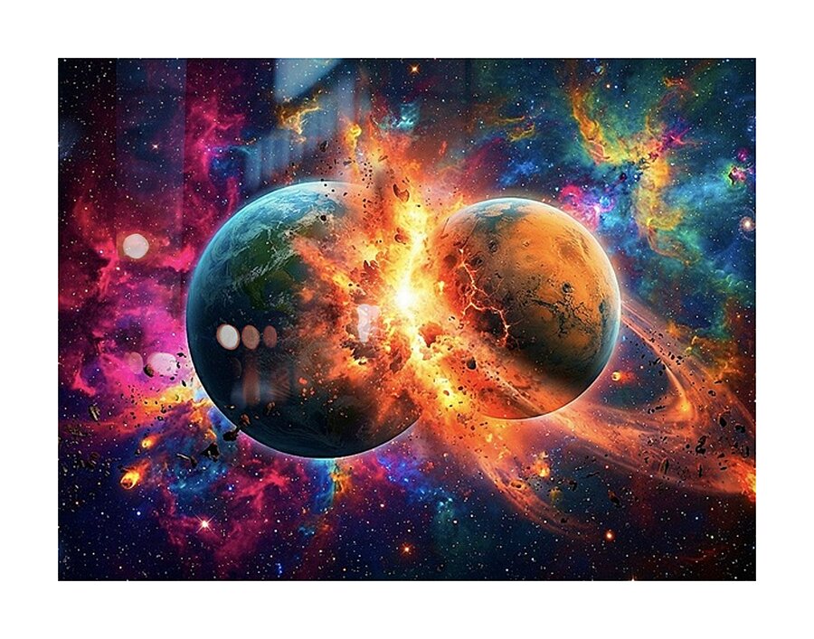 ‘Collision of Perspectives’ Digital Art by Ariella Starchild Designs