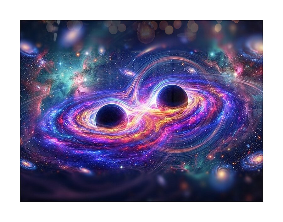 ‘The Binary Singularity’ Digital Art by Ariella Starchild Designs