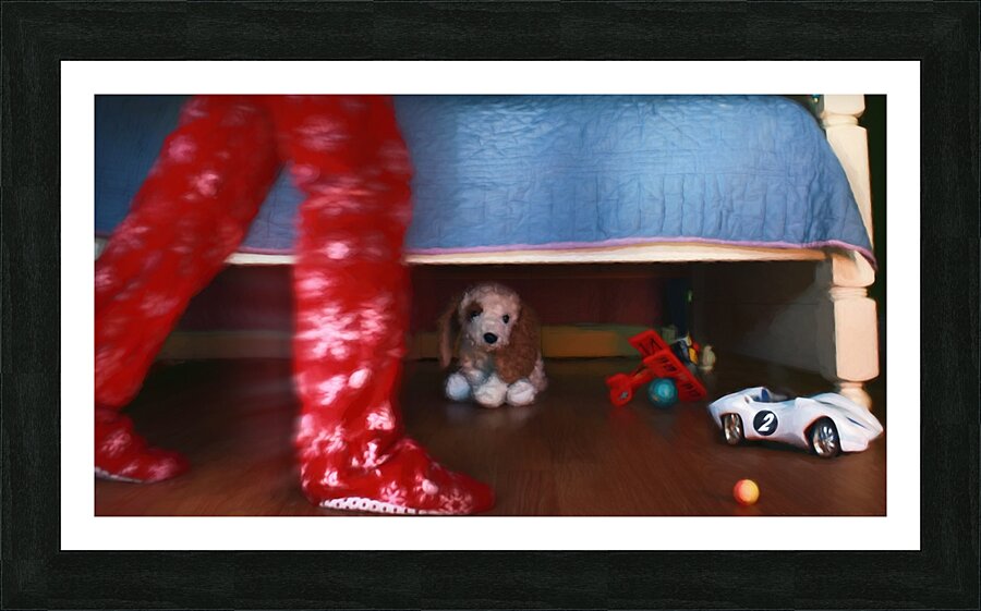The Frantic Search Picture Frame print