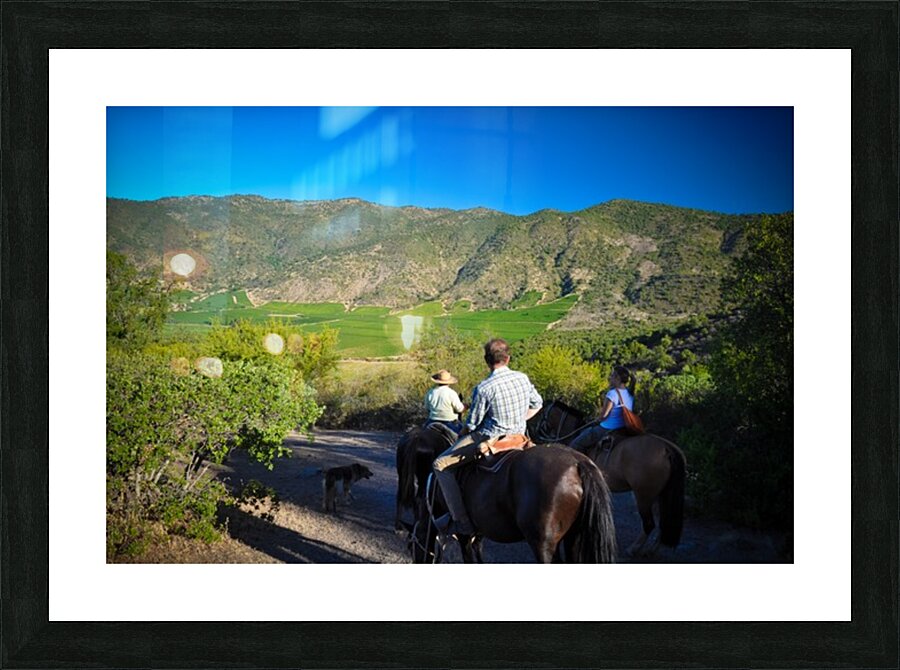Horseback Exploration Chile Picture Frame print