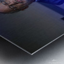 Black Minimalist Corporate Personal Profile Metal print