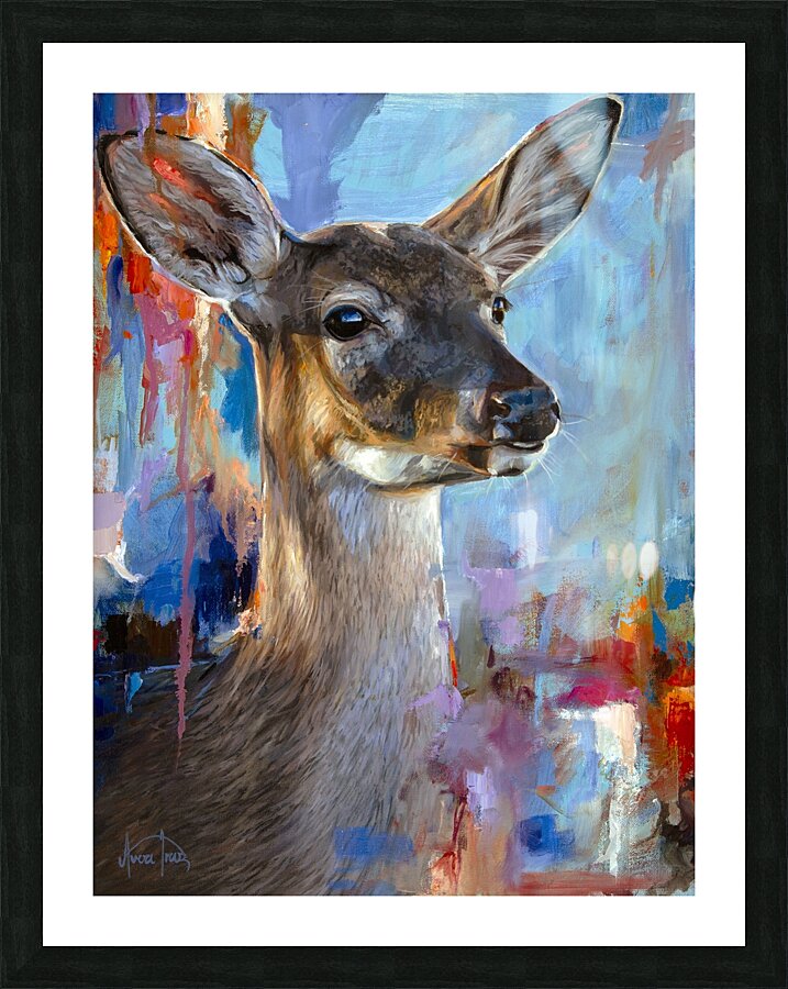 Wide Eyes Picture Frame print