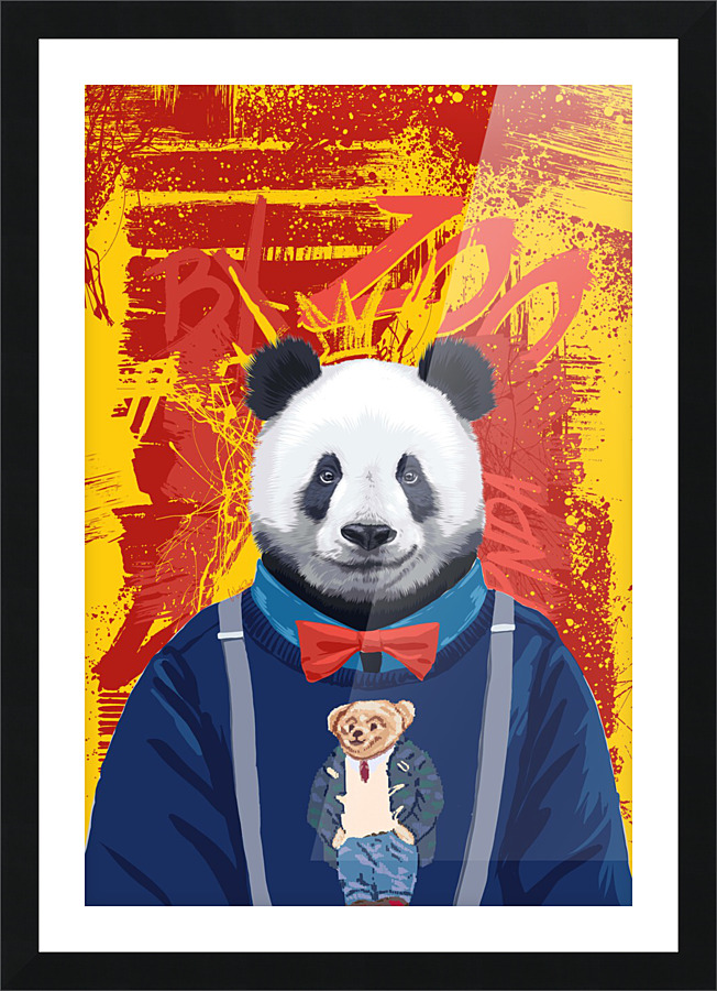 pnda print Picture Frame print