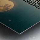 WESTERN CACTUS & FULL MOON Metal print