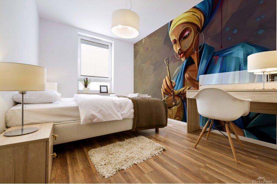 Mother And Child Mural print