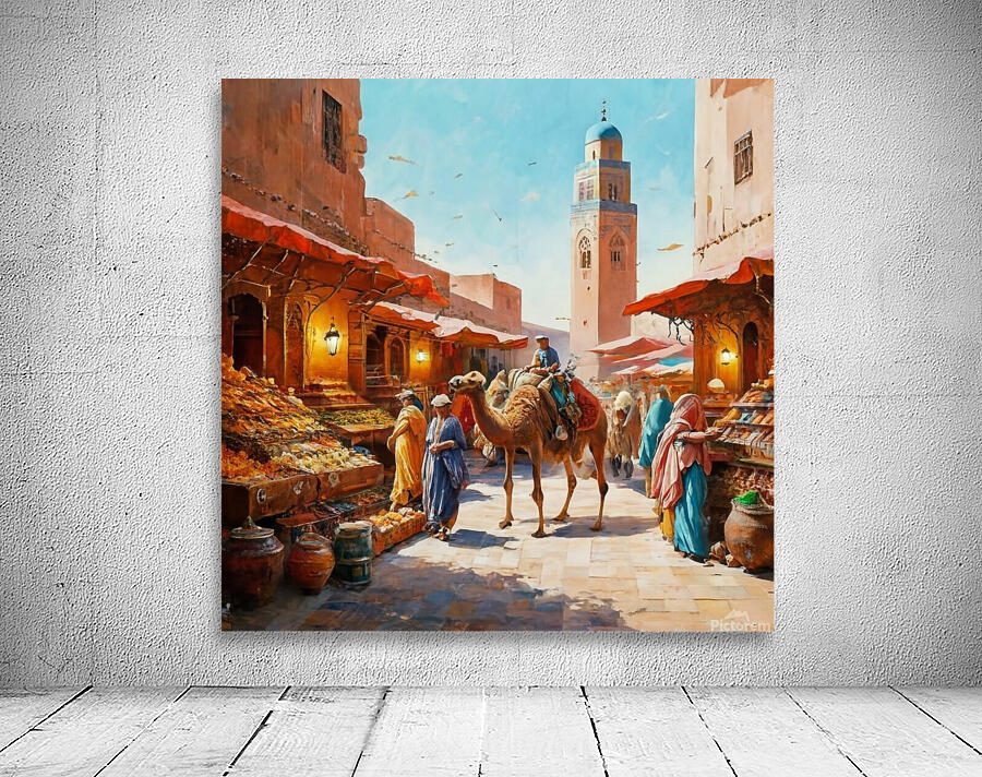 a vibrant and captivating art print capturing the Wall Preview