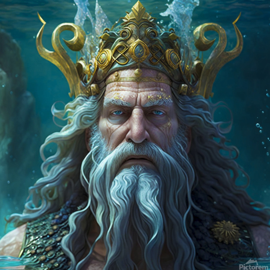 God of Atlantis by Tricia Wood Wall Art