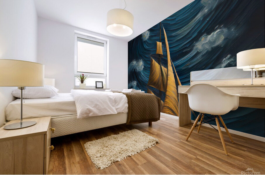 Luminous voyage Mural print