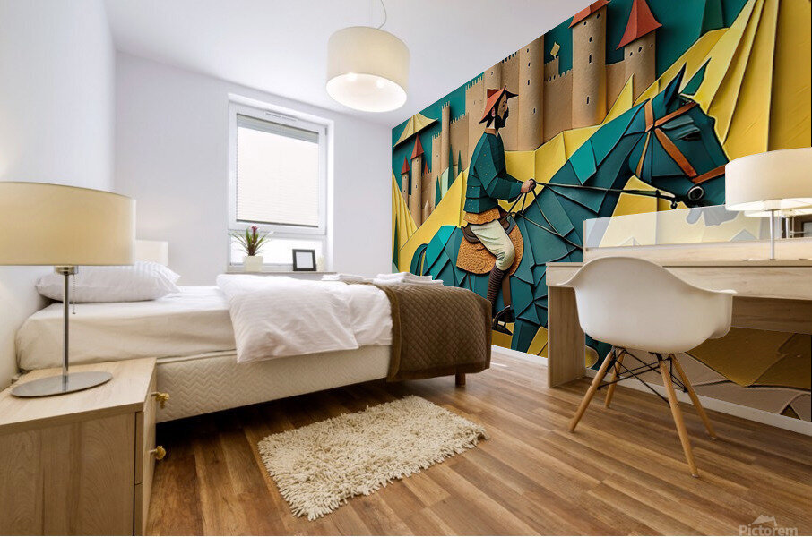 Emerald journey Mural print