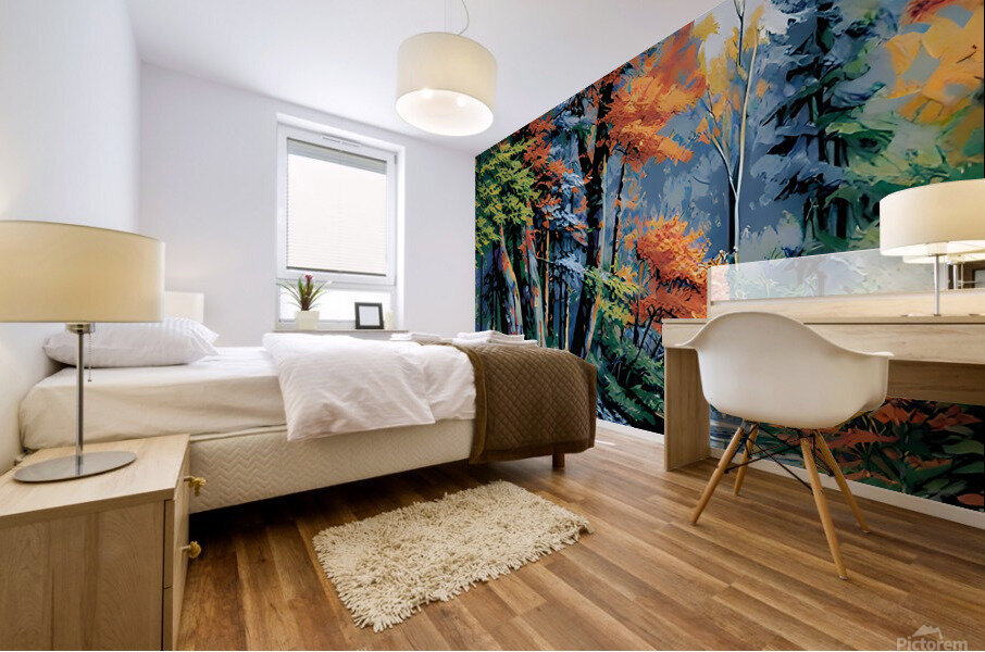 IMPRESSIONISM RIVERSIDE HARMONY Mural print