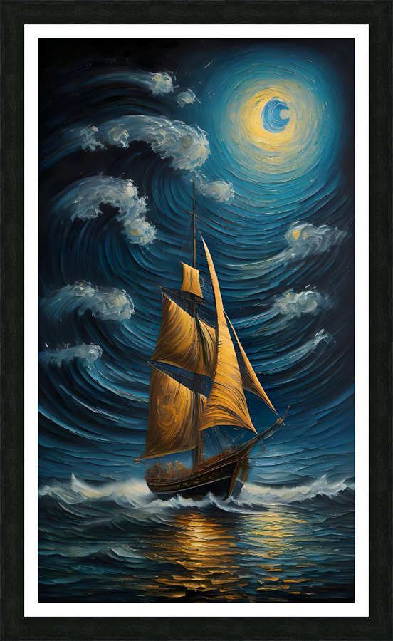 Luminous voyage Picture Frame print