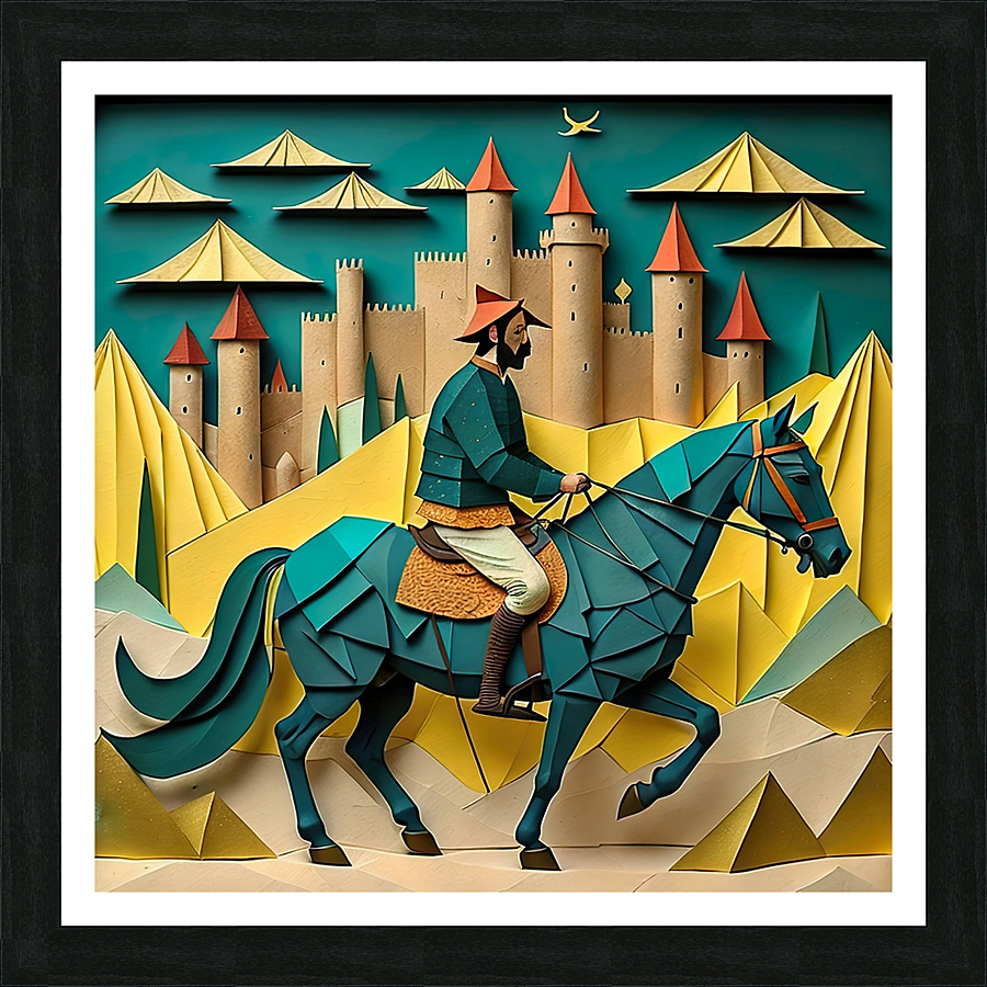 Emerald journey Picture Frame print