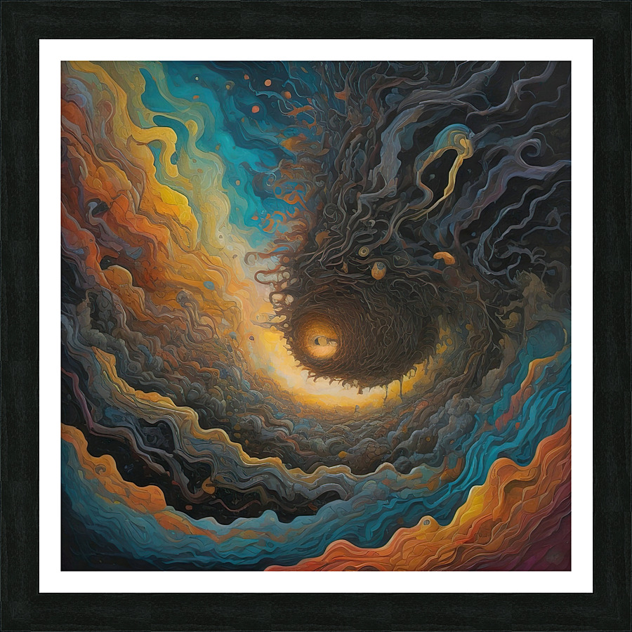 Chromatic vortex Picture Frame print