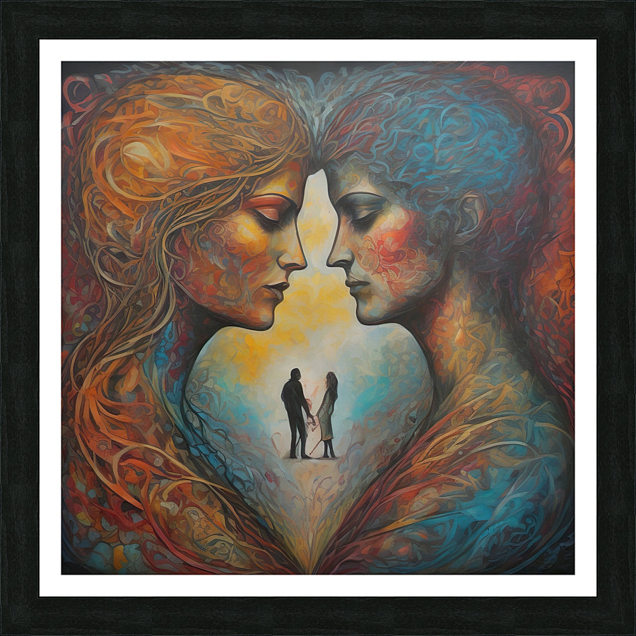 Synchronized Souls Picture Frame print