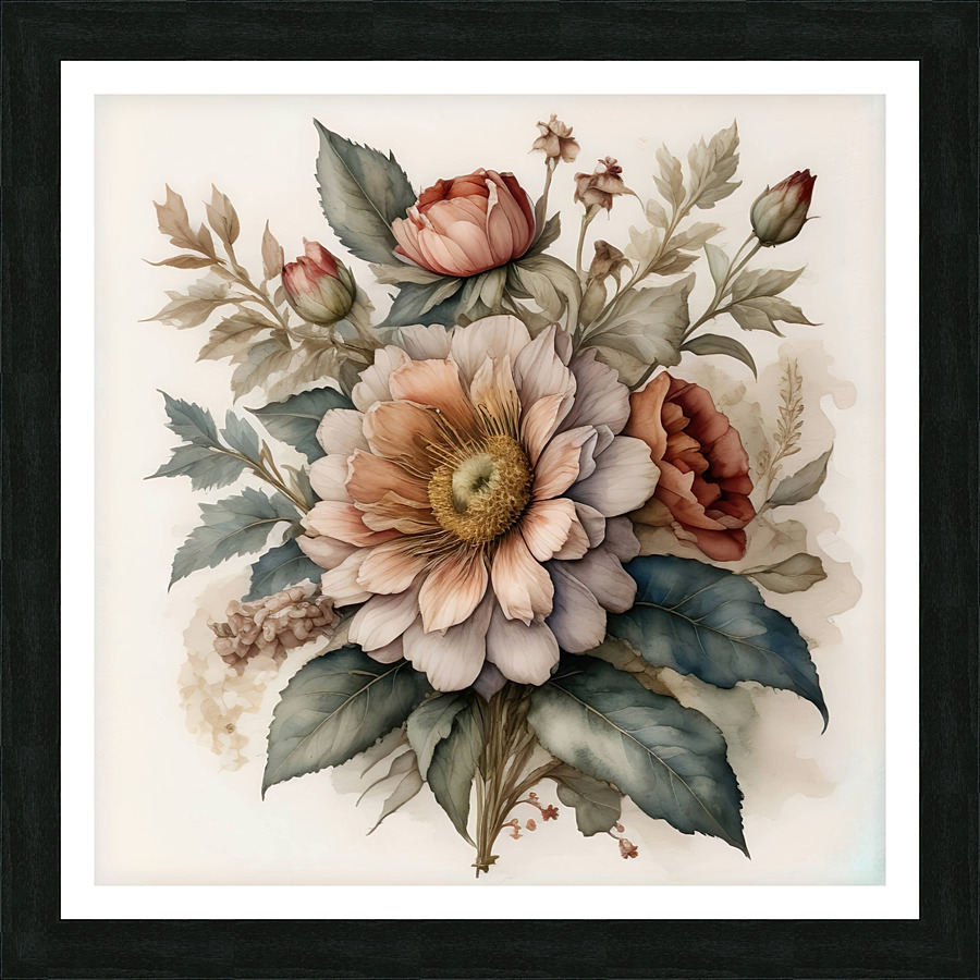 Serene blossoms Picture Frame print