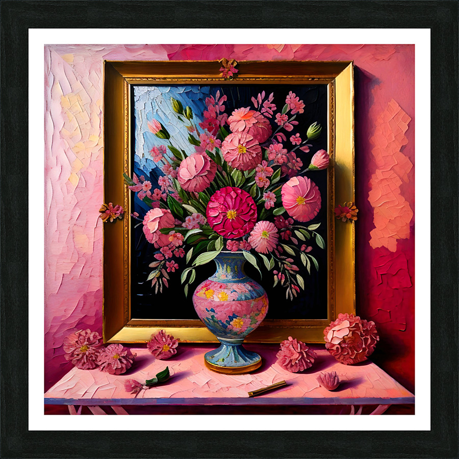 Blooming flowers symphony Picture Frame print