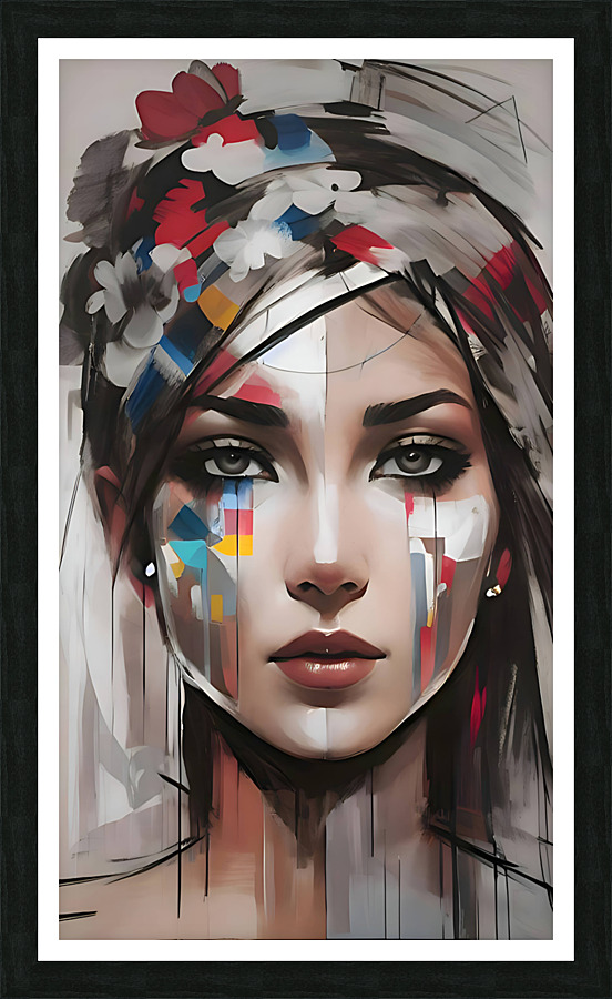 The crying lady Picture Frame print