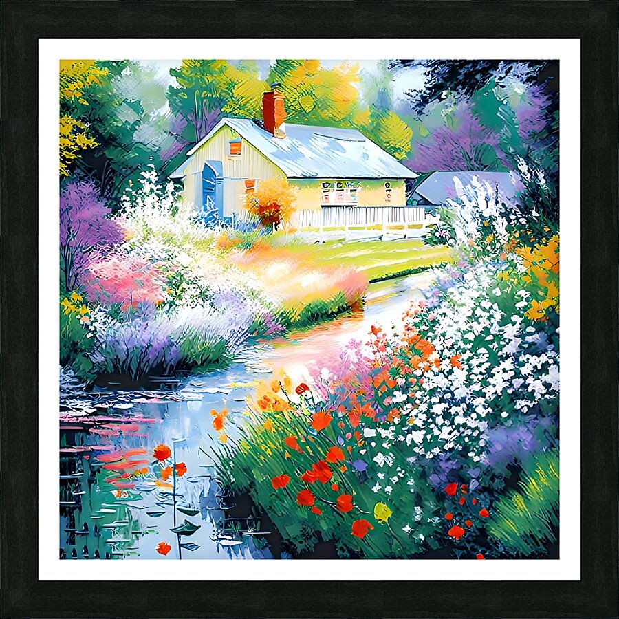 Riverbank harmony Picture Frame print