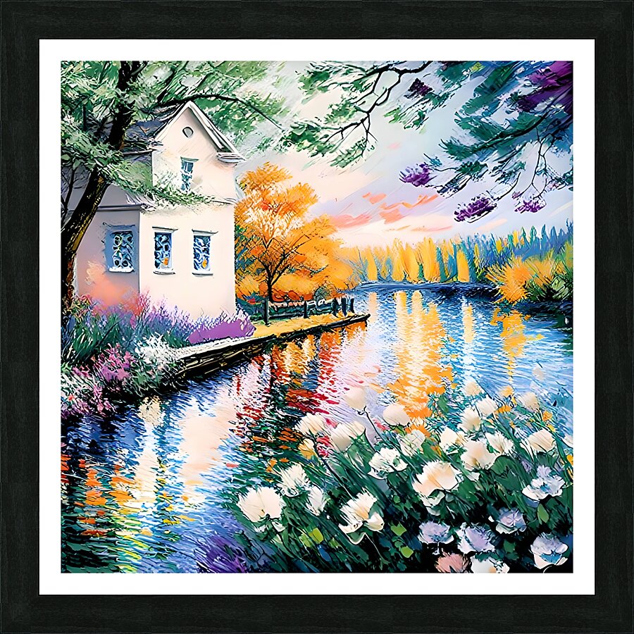 Riverside harmony Picture Frame print
