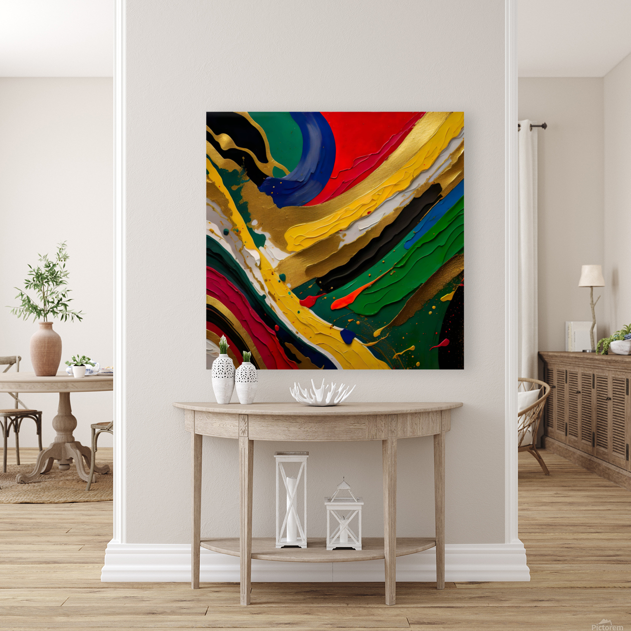 Bold color waves 70 Reproduction