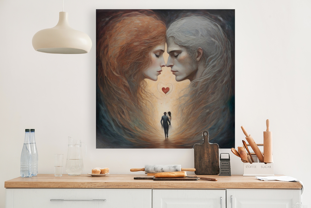 Loves Surreal Embrace Reproduction