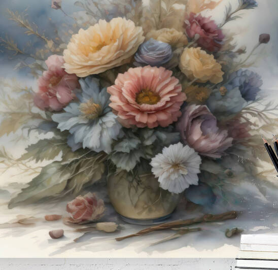 WISPER OF BLOOM FLOWER BOUQUET 72 by digitalartlb