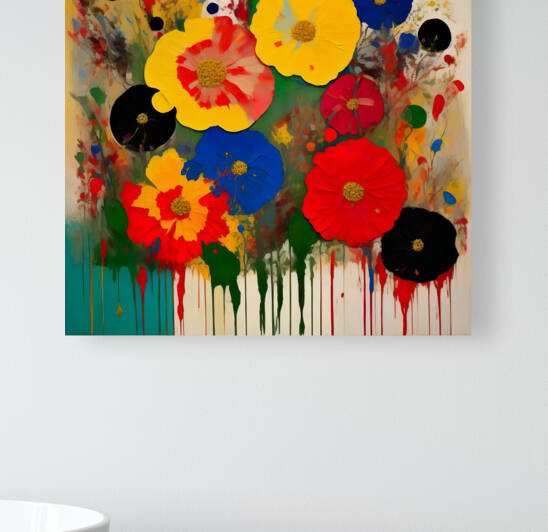 Abstract vivid Floral Symphony by digitalartlb