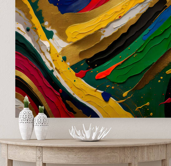 Bold color waves 70 by digitalartlb