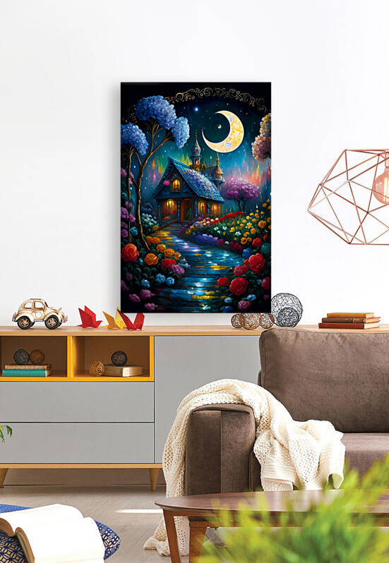 FLORAL PATH MOONLIGHT VILLA by digitalartlb