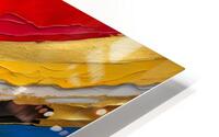 Bold color waves 70 HD Metal print