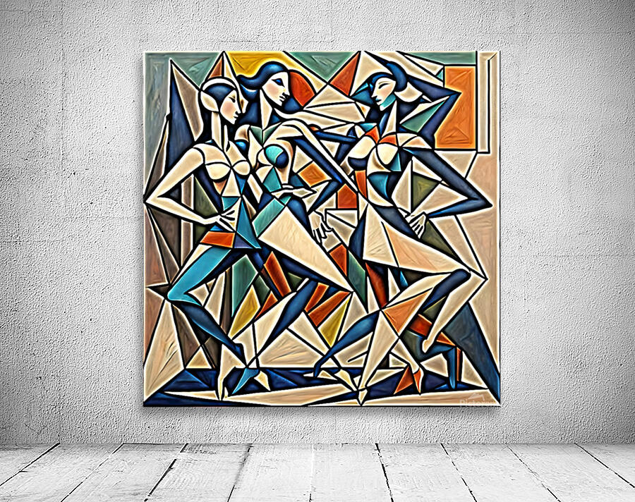 Rhythmic Vibrations cubic abstract Wall Preview