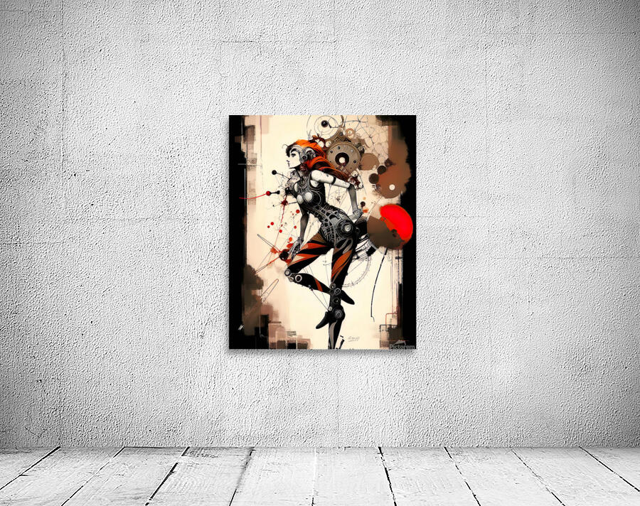 Robotic cyberpunk woman machine by digitalartlb Wall Art