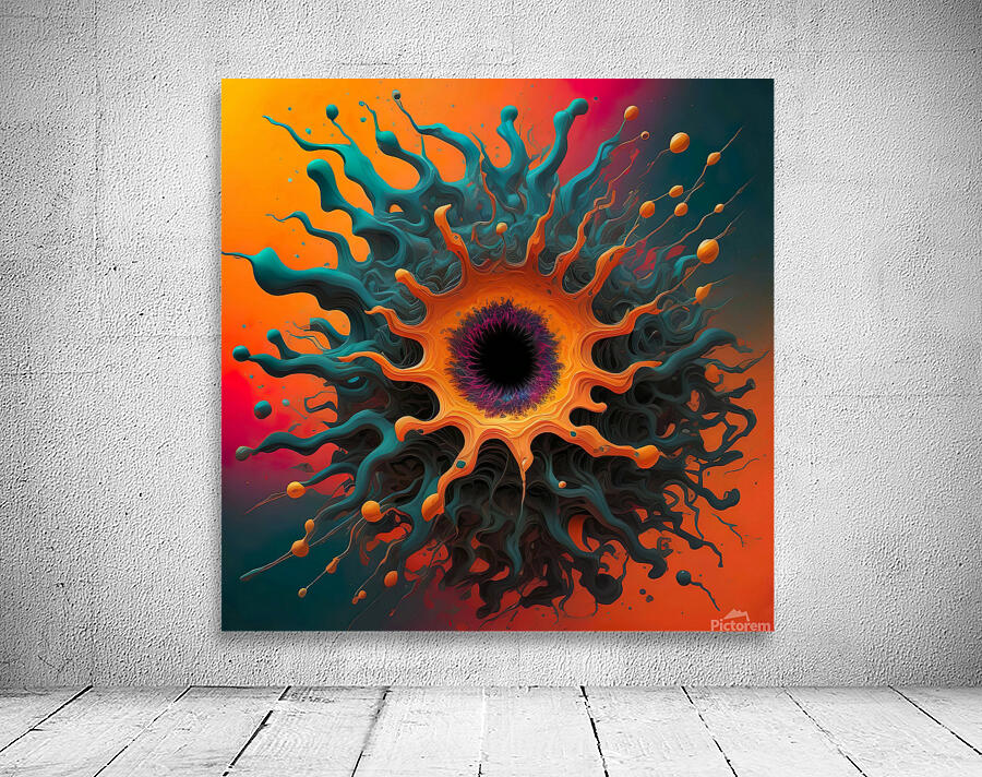 Fractal planet explosion Wall Preview