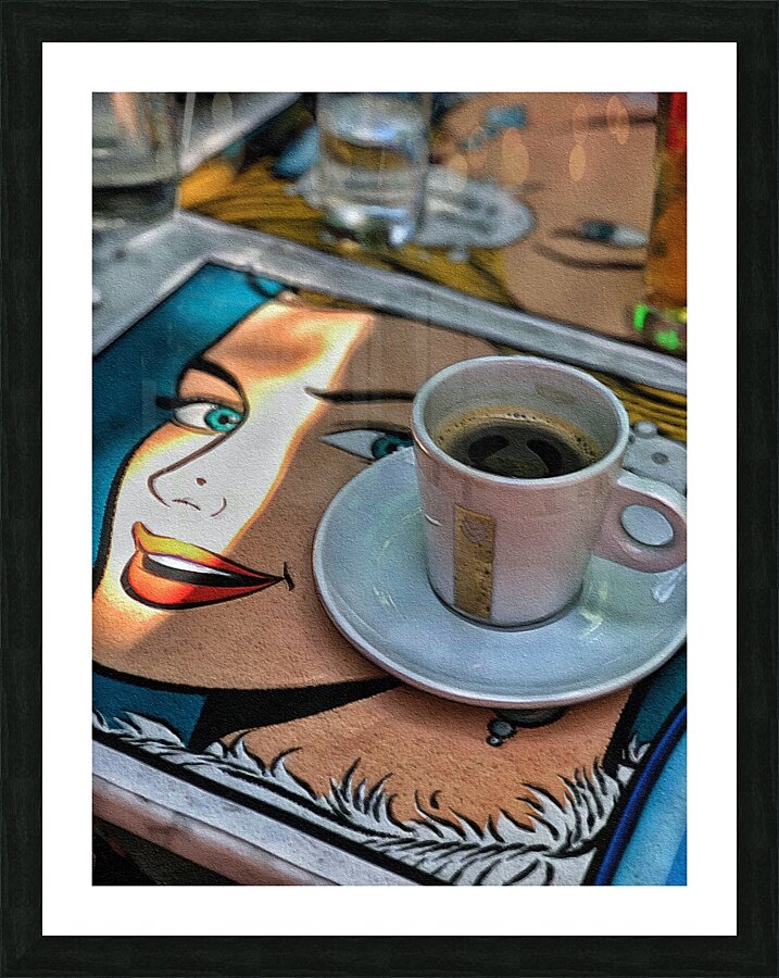 Coffee Break Picture Frame print