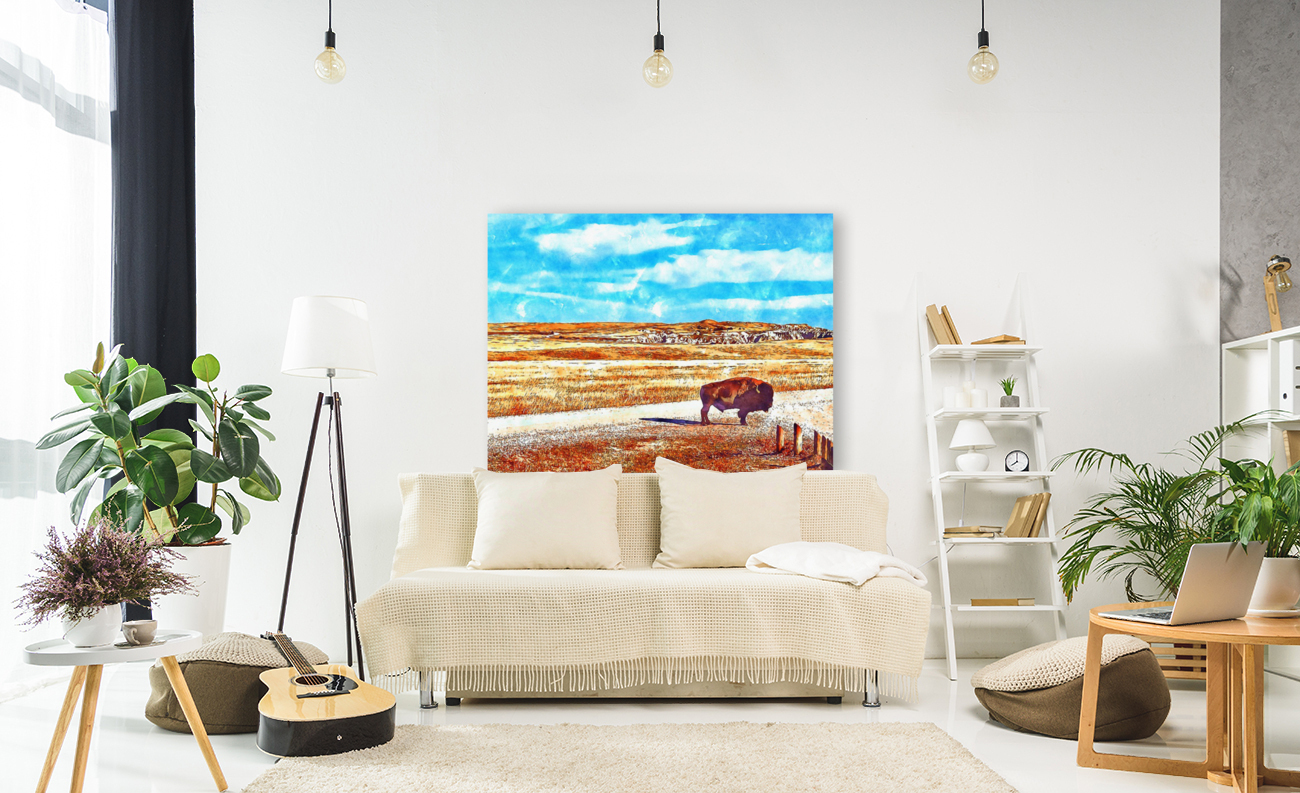 Badlands Buffalo Reproduction