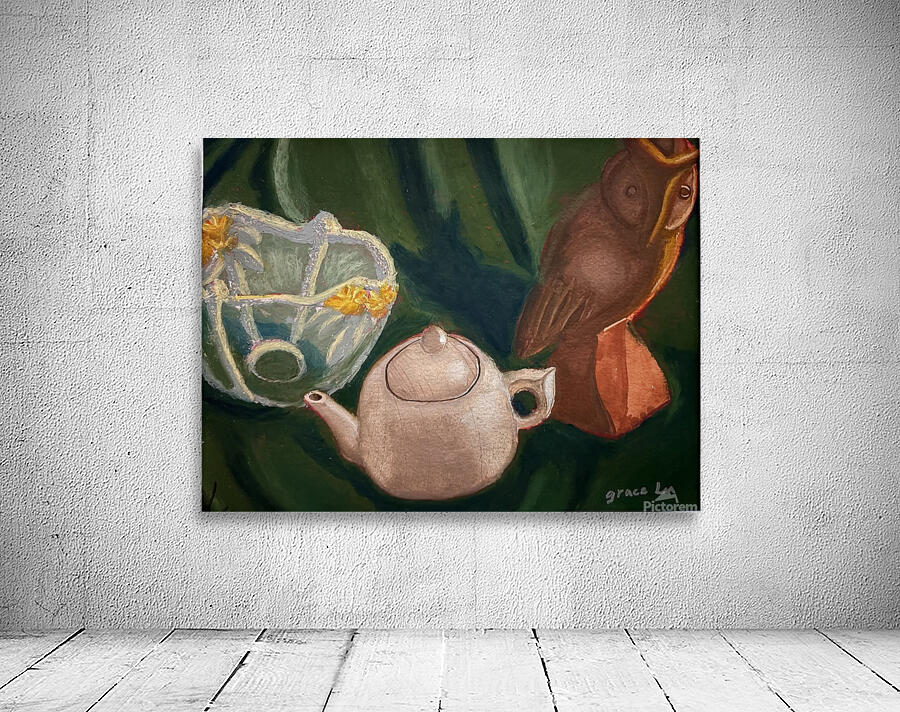Tea Time with Owl Wall Preview