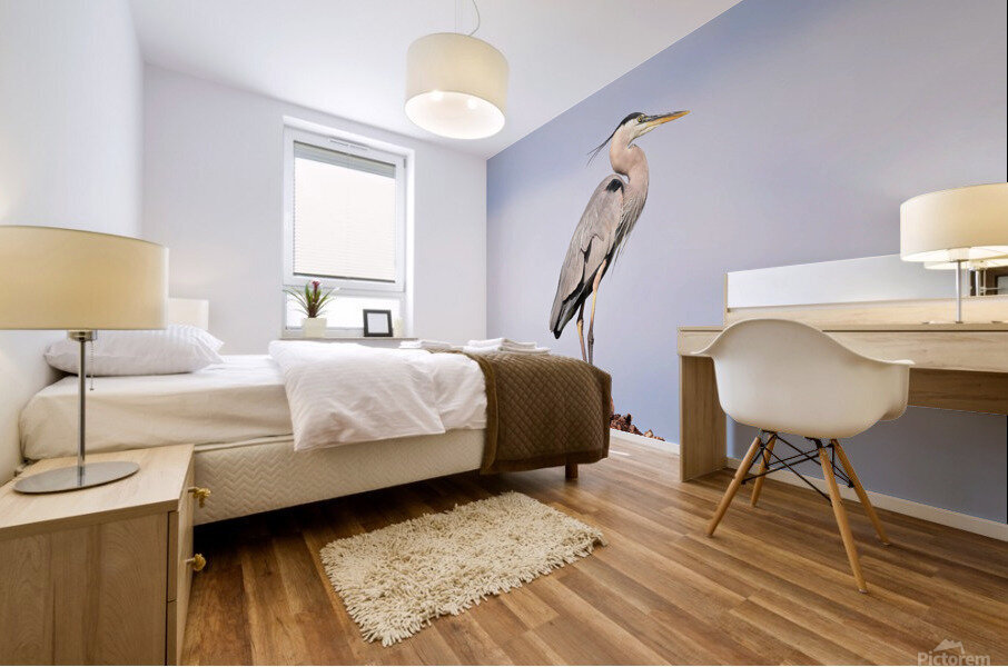 GreatBlueHeron Mural print