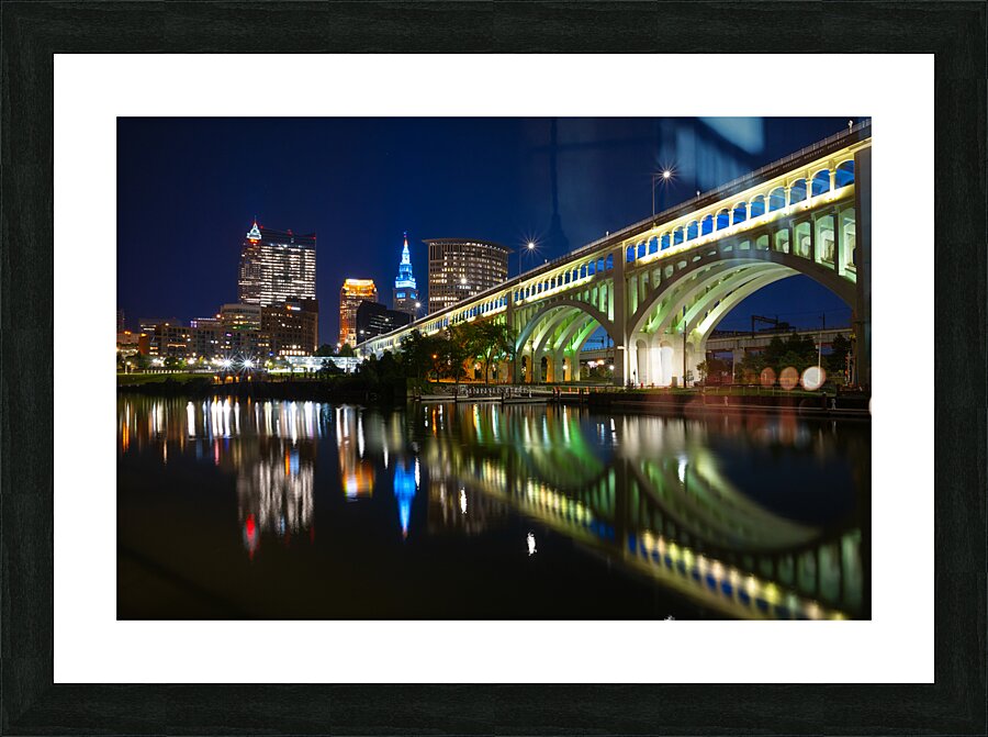 Cleveland Lights Picture Frame print