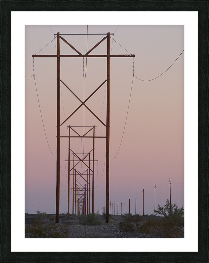 Stacked Lines Picture Frame print