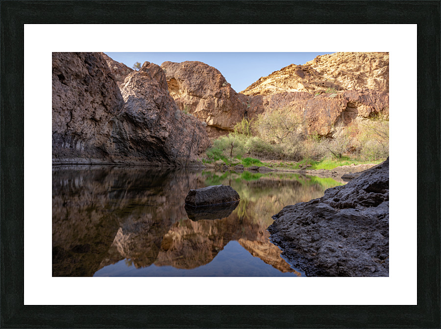 Oasis Reflection Picture Frame print