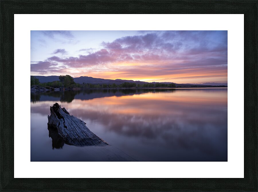 Pahranagat Lake Reflection Picture Frame print