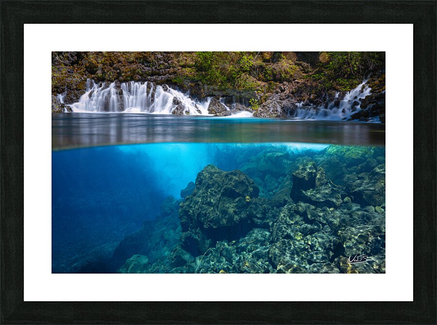 Blue Pool Immersion Picture Frame print