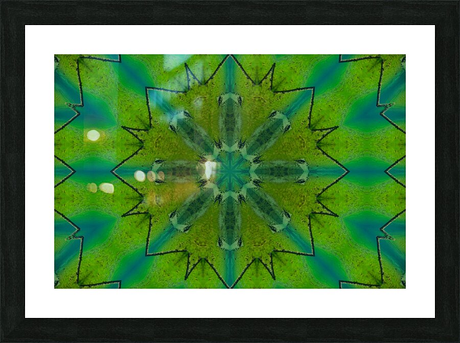 Green Immersion Picture Frame print
