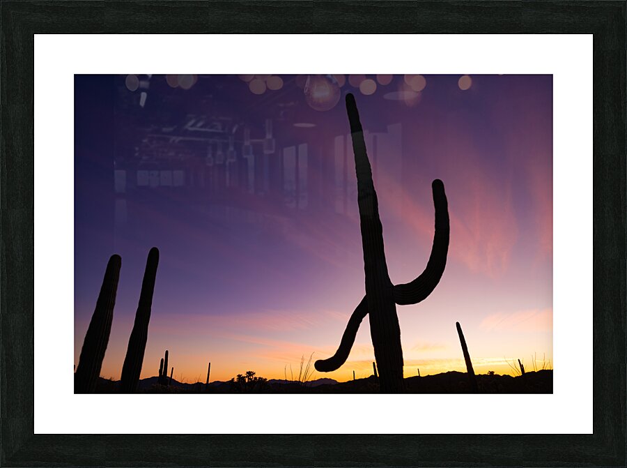 Sunset Salutation Picture Frame print