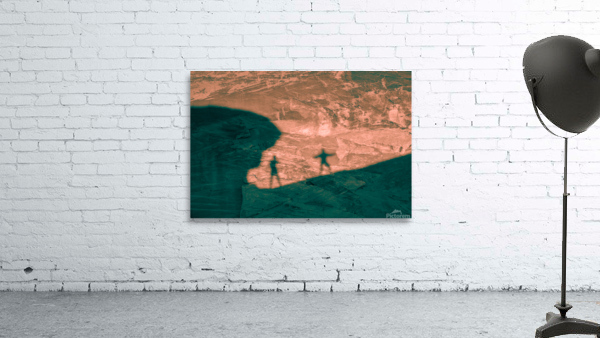 Surfing Rock Shadows Wall Preview