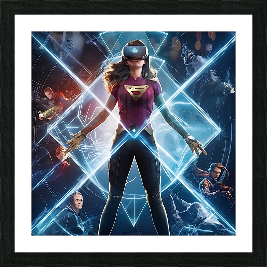 superhero Picture Frame print