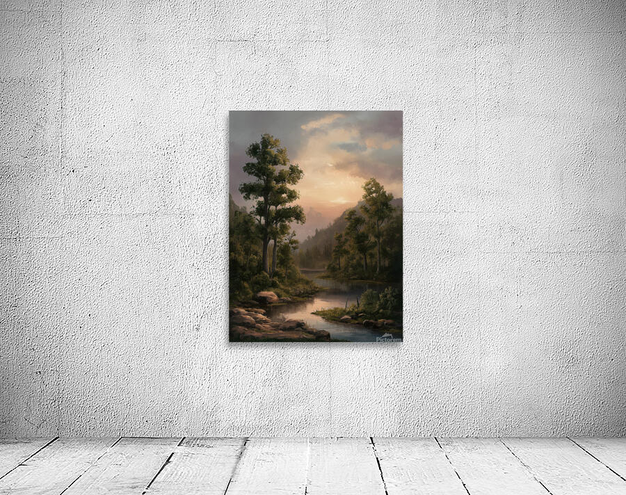 Peaceful Lake Scenery Wall Preview