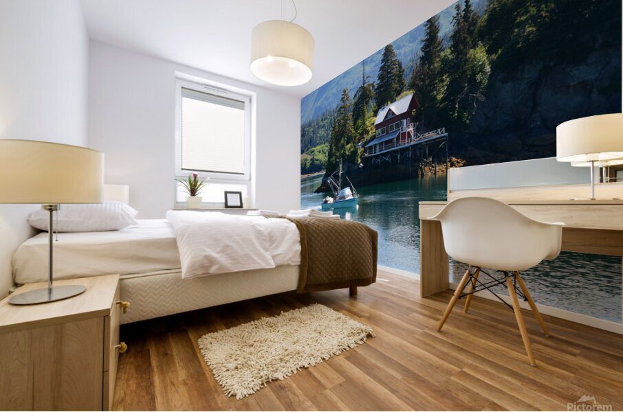 Halibut Cove Solitude Mural print