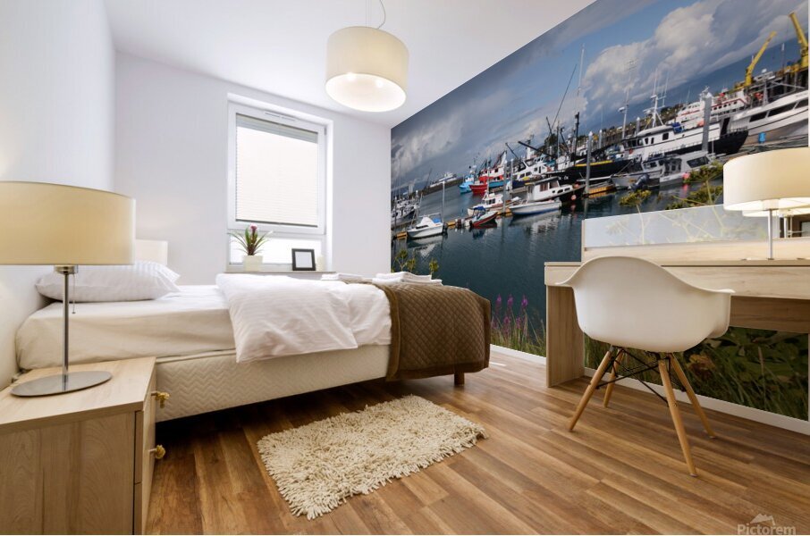 Homer Spit Harbor Mural print